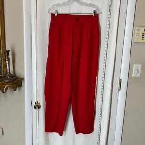 Vintage Red Pants with White Insert